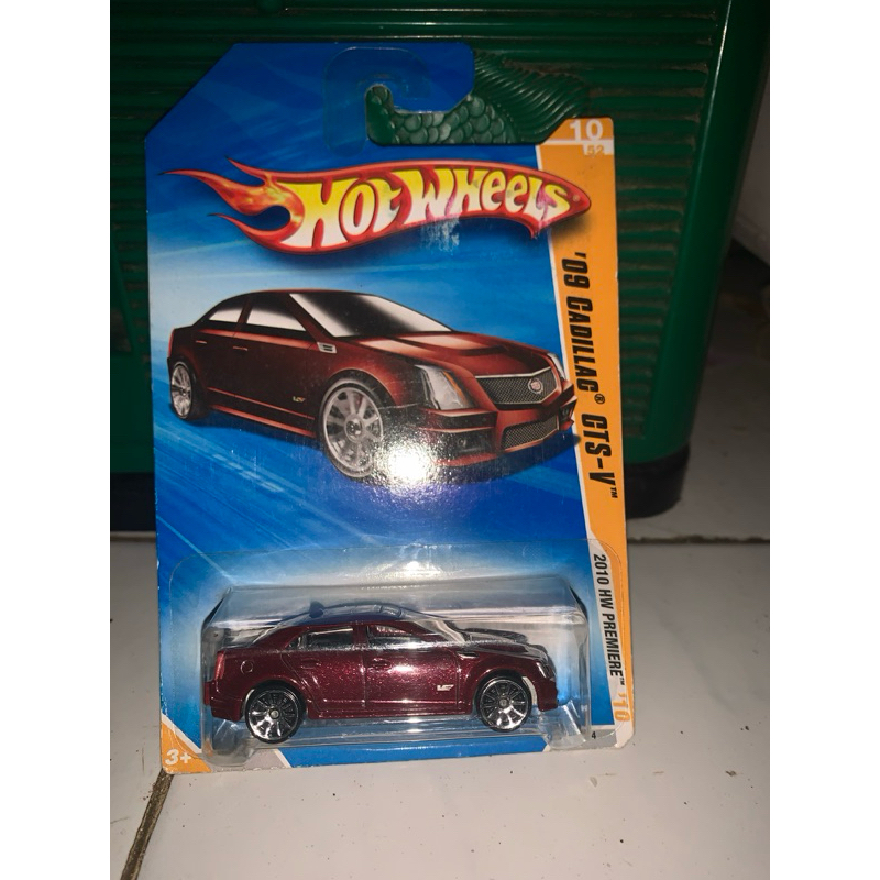 HOT WHEELS CADILLAC CTS-V RED 2010 HW PREMIERE