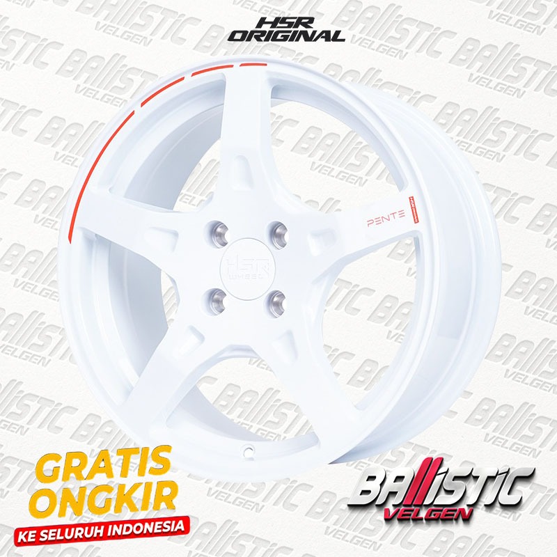 Velg Variasi Mobil Model Palang 5 Ring 16 Lubang Baut 4X100 Velg Racing Mobil Jazz, Mobilio DLL