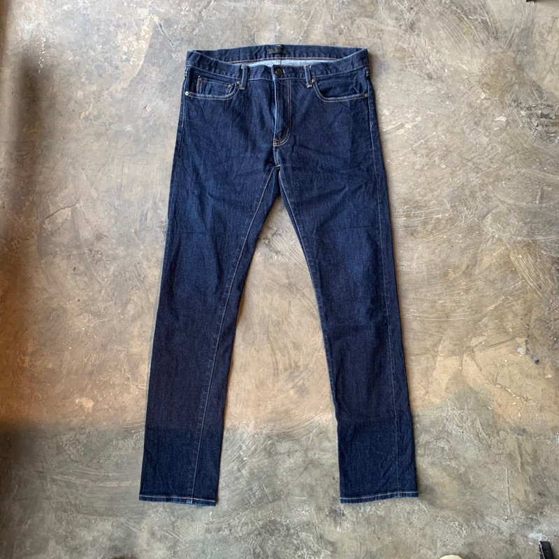 Uniqlo Jeans Denim Selvedge Indigo Second Original
