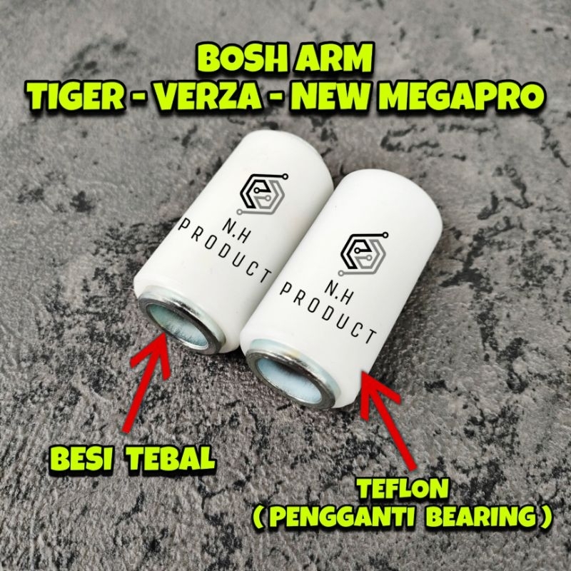 Bosh Arm Tiger Verza New Megapro Monoshock Bahan Teflon Pnp Swing Arem Original
