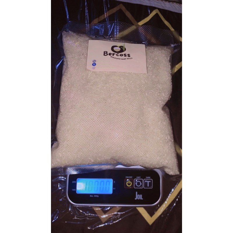 

beras bercoss harum dewi putih kemasan 1 kg