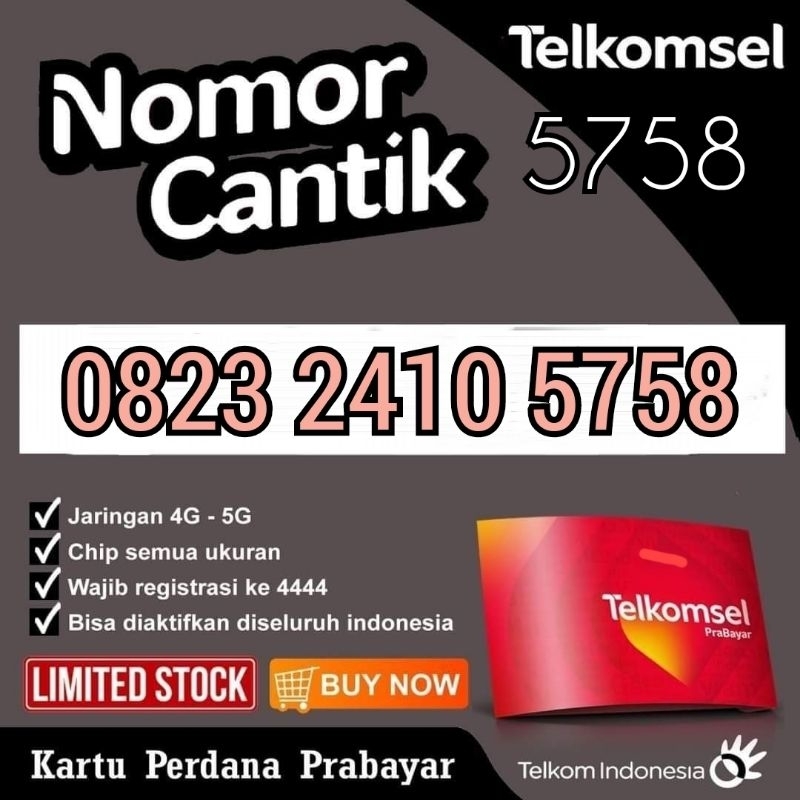 Nomor cantik Telkomsel simPATI 5758