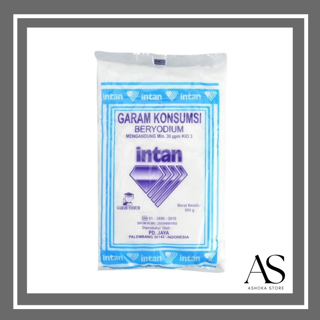 

GARAM INTAN BERYODIUM GARAM HALUS / GARAM KASAR / Garam Masak Konsumsi 1000 Gram 1 Kg