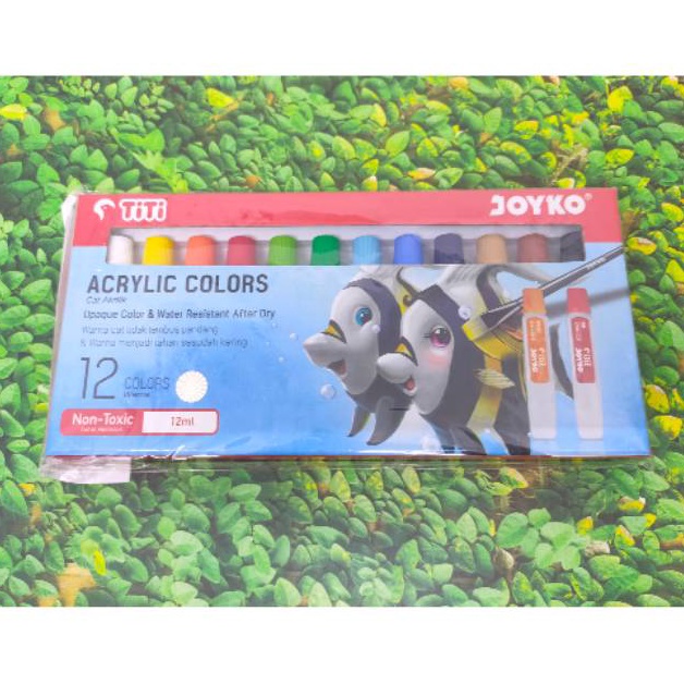 

DISCOUNT Cat Acrylic colors 12 warna TITI JOYKO