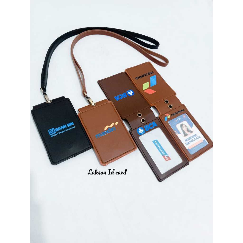 

Id Card Name Tag Kulit Holder Name Tag Satu mika 1 Sisi Magnet LOGO BCA MANDIRI BRI PERTAMINA MURAH Terbaru