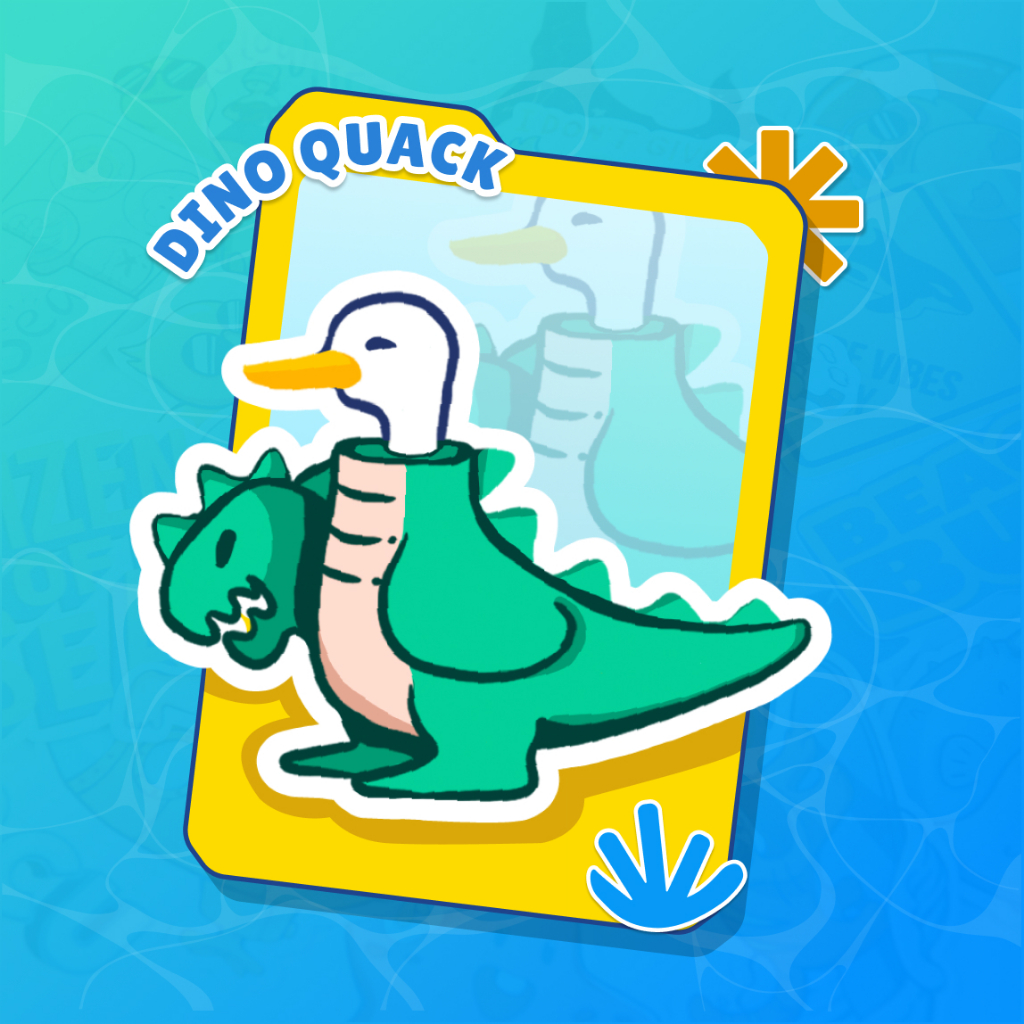 

Seaside Finds - Dino Quack Sticker