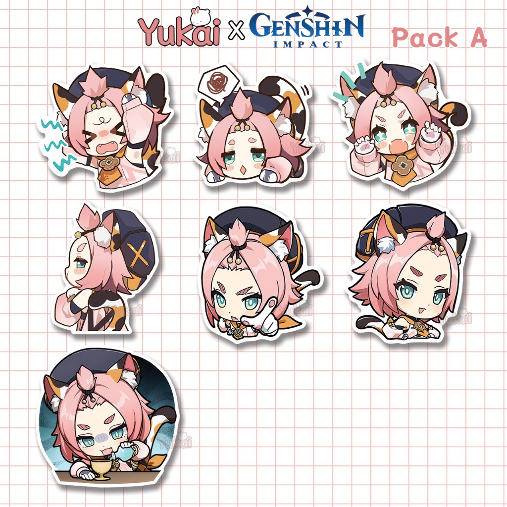 

Stiker Pack Diona Genshin Impact Premium, Sticker Anime Waterproof