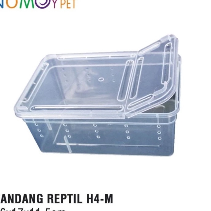 Wah BOX NOMOY H4 KOTAK PLASTIK KANDANG REPTIL NOMOYPET MEDIUM REPTILE GECKO KATAK IKAN ULAR LIZARD