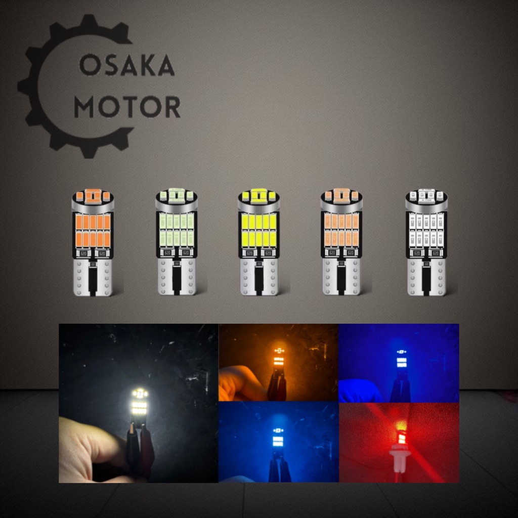 (2 Pcs) T10 Led Cucuk Canbus 26 Mata 12Volt Motor Mobil Lampu Sein Senja Kabin Plat Universal Vario 