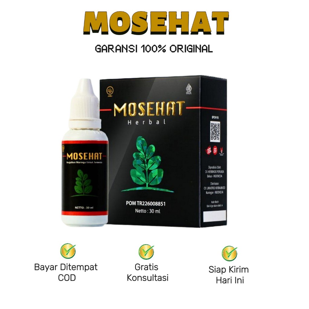 Mosehat Original Membantu kesehatan Ambeien Wasir BAB Benjolan BAB Berdarah Pencernaan Tidak Lancar