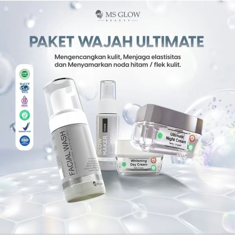 MS GLOW PAKET ULTIMATE /CREAM FLEK HITAM