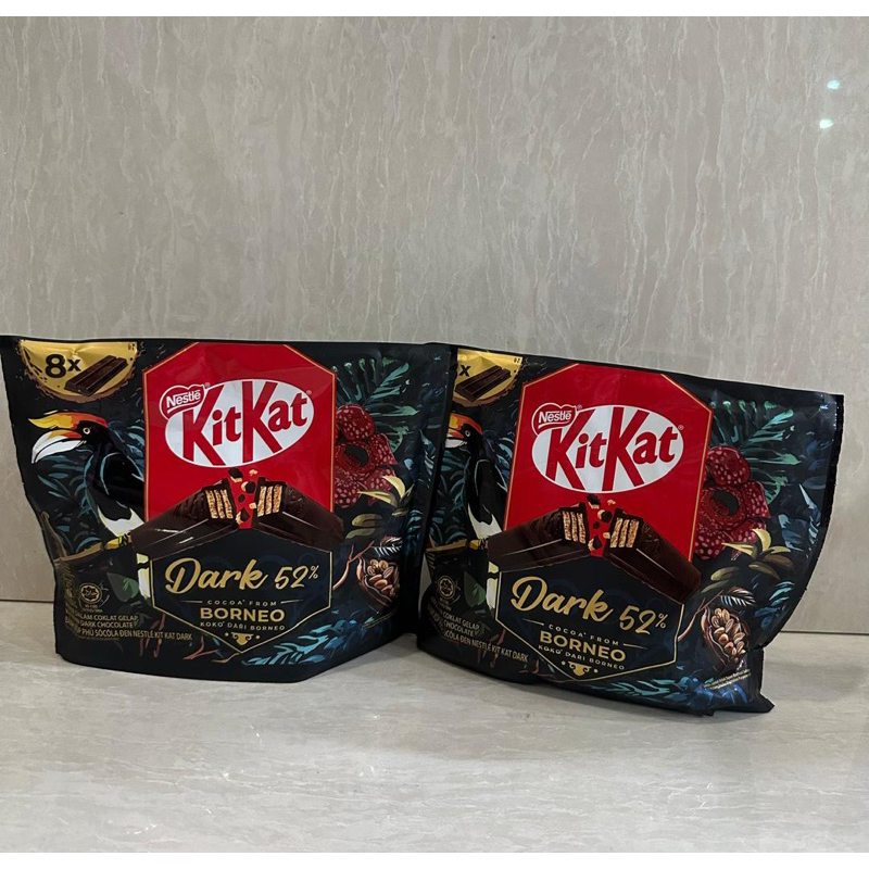 

KITKAT DARK 52% COCOA BORNEO CHOCOLATE ISI 8 PCS