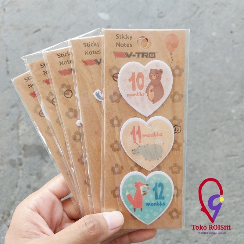 

sticky note bentuk hewan v-tro (karakter random)