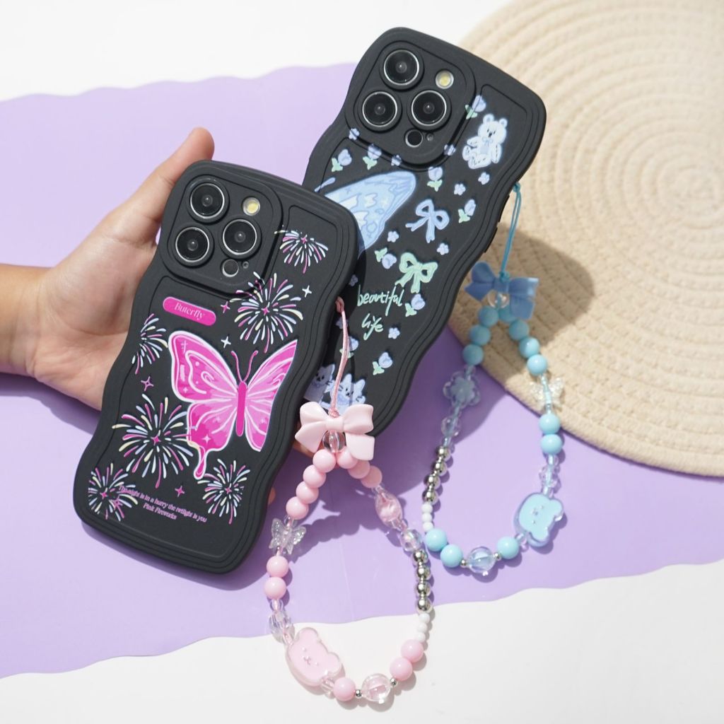 Softcase Gelombang + Gantungan Strap [GH-02] For REALME C35 REALME 8 4G REALME 5 C11 C31 REALME 8 5G