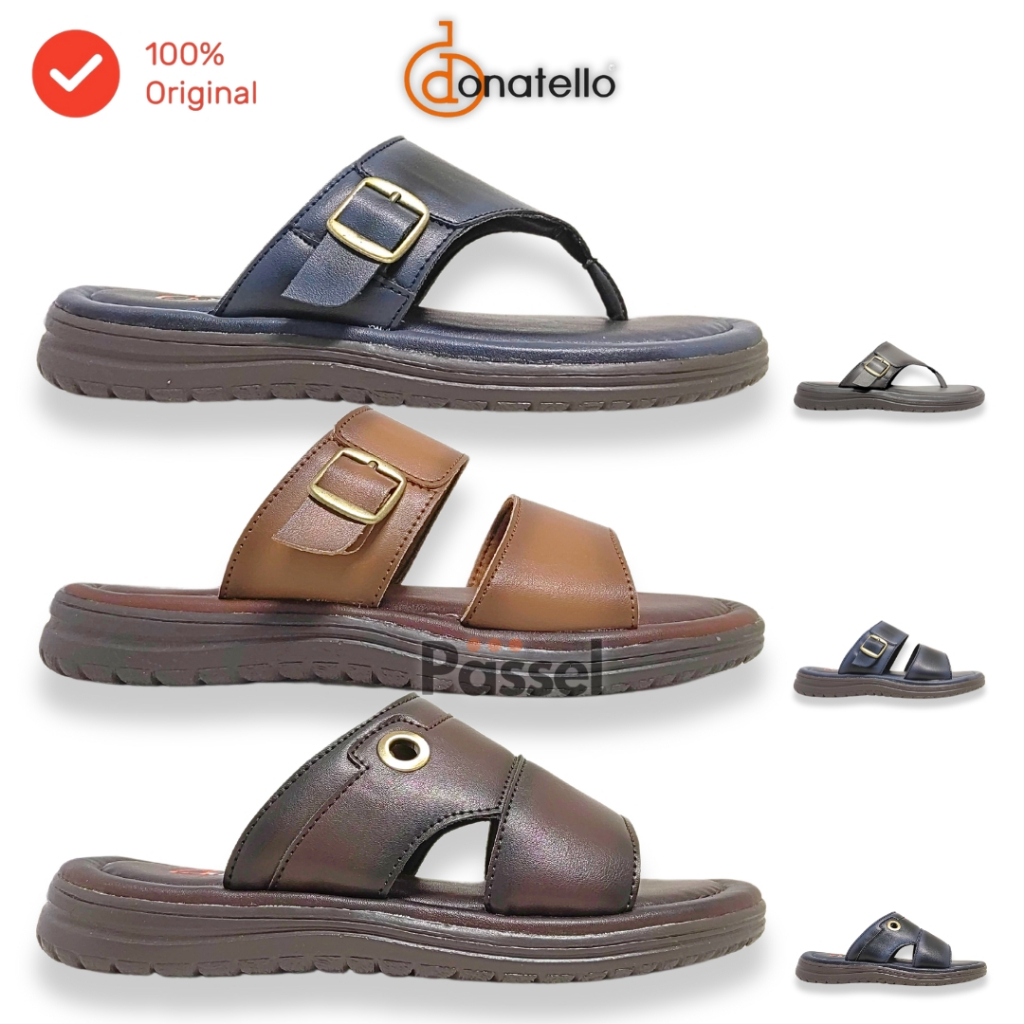 Passel x Donatello Sz. 39-44 Sandal Slip On / Sandal Jepit Pria Kasual | DM81031 / DM81032 / DM81033