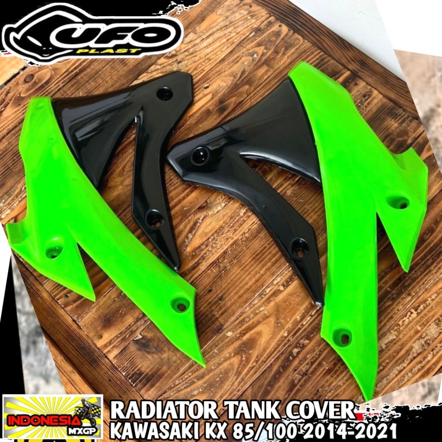 KAWASAKI KX 85 100 2014 2015 2016 2017 2018 2019 2020 2021 - UFO RADIATOR SCOOP TANK COVER BODY KIT 
