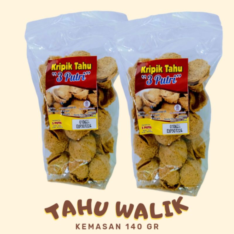 

Tahu Walik Kriuk 3 putri|kemasan 140g