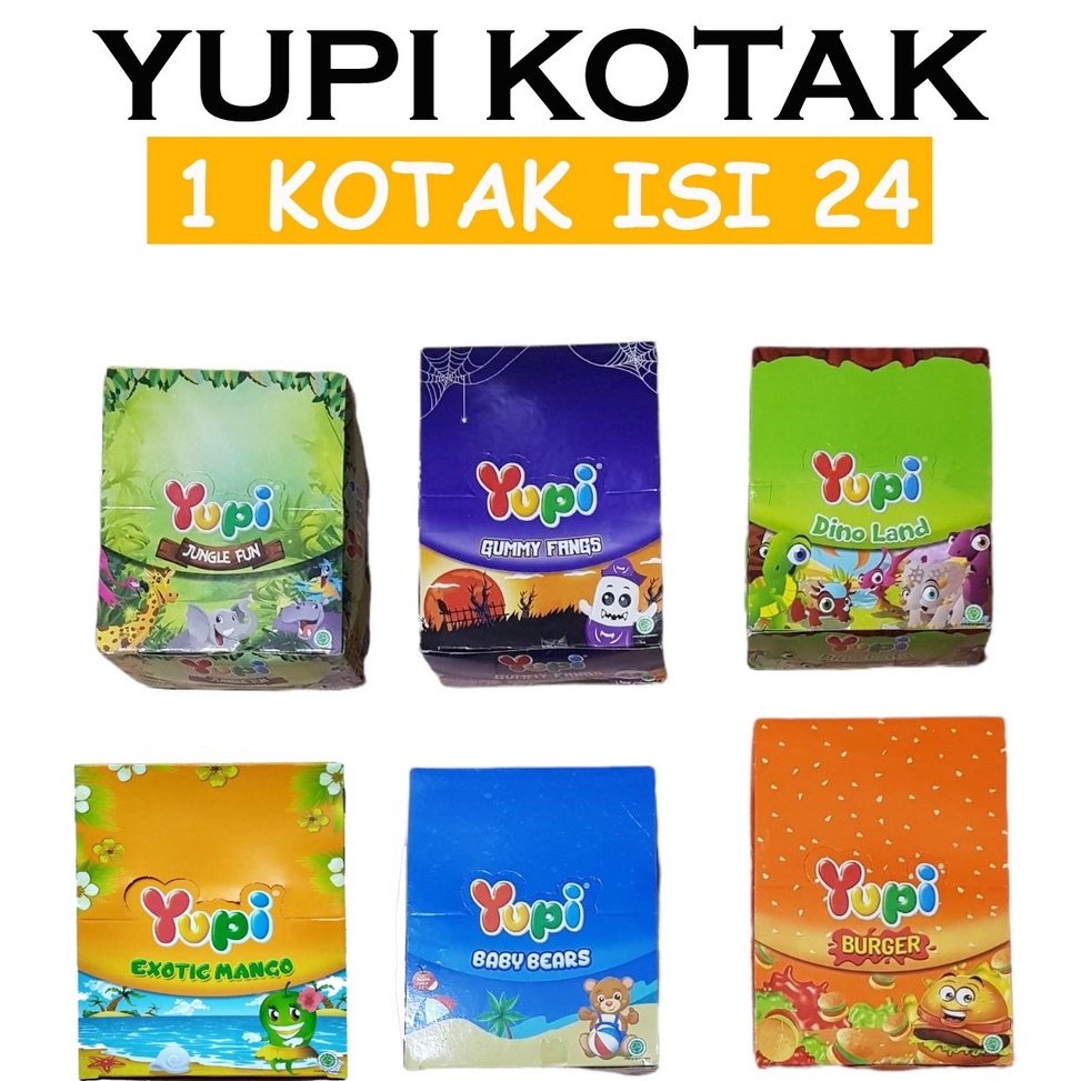 

Ready PERMEN YUPI BURGER ICE CREAM CONE KOTAK L96