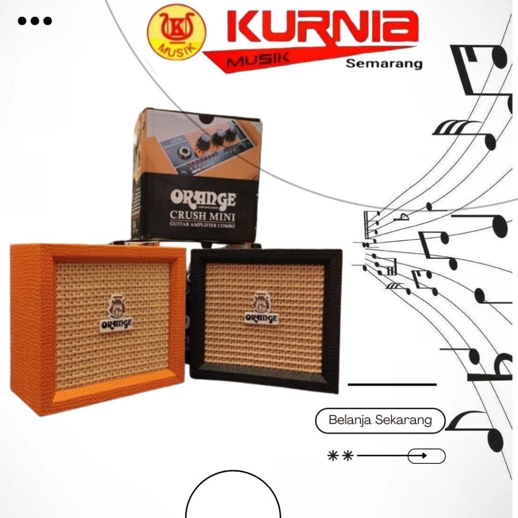 Orange Crush Mini 3 - Watt Guitar Amplifier  Micro Ampli Original