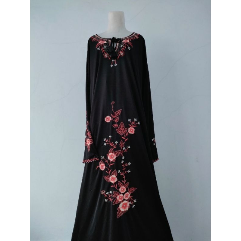 ABAYA BLUS TRIKO - size anak - dewasa mukena abaya sholat bahan tricot premium dewasa dan anak-anak 