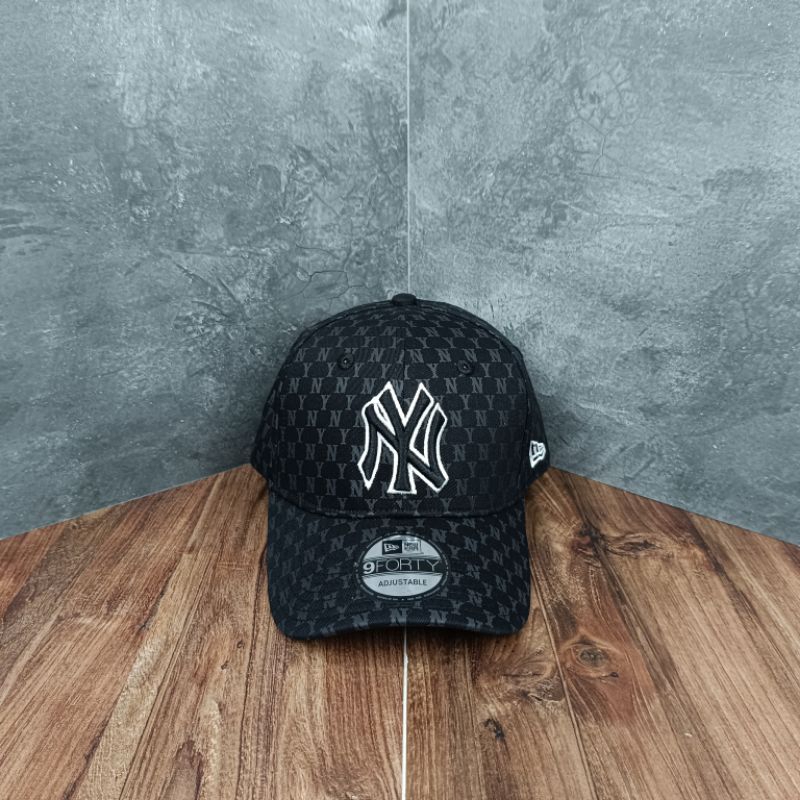 Topi Baseball NY List Putih Full Print