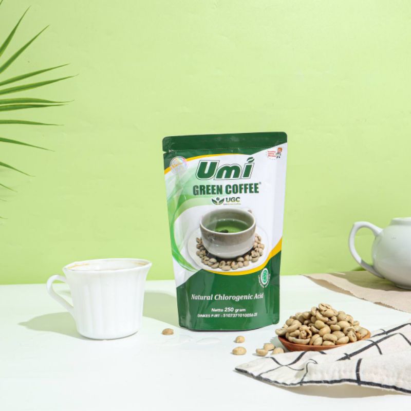 

UMI GREEN COFE 250 GRM (Pelangsing & Kesehatan ) 100% Oroginal