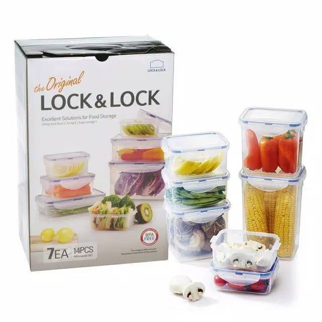 Original Lock n Lock Classic Gift Set 7pcs HPL809BS HPL818CS7 HPL827V7 HAMPERS