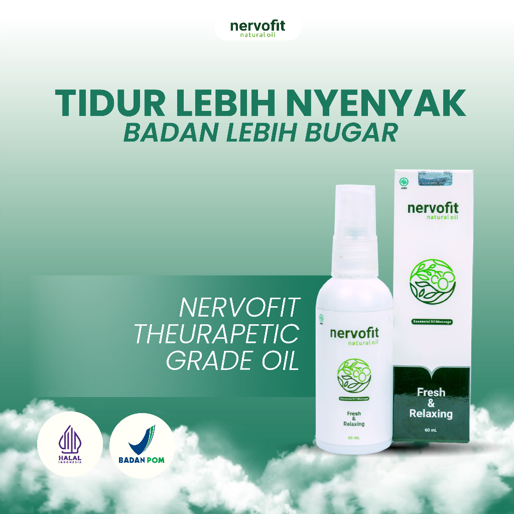 NERVOFIT Natural Oil membantu untuk membuat tidur jadi lebih nyenyak dan meringankan nyeri-nyeri di 