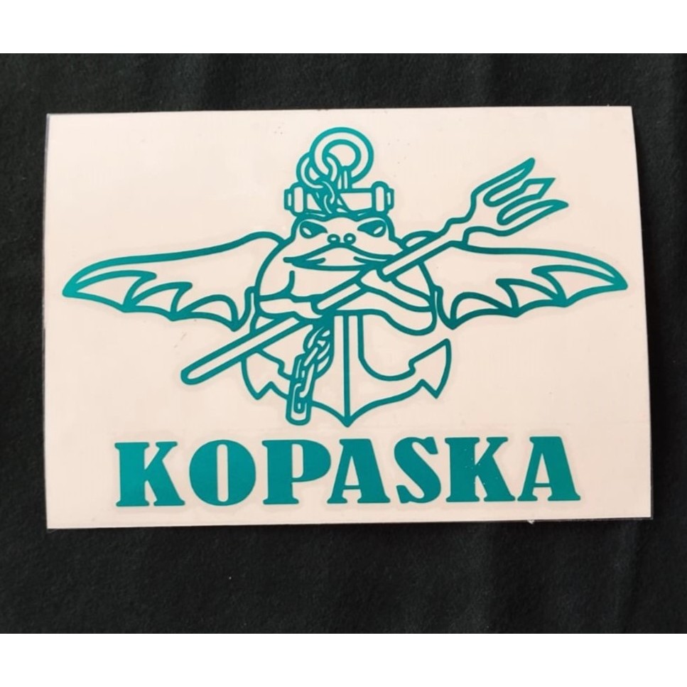 CUTTING STICKER PASUKAN KATAK KOPASKA HIJAU