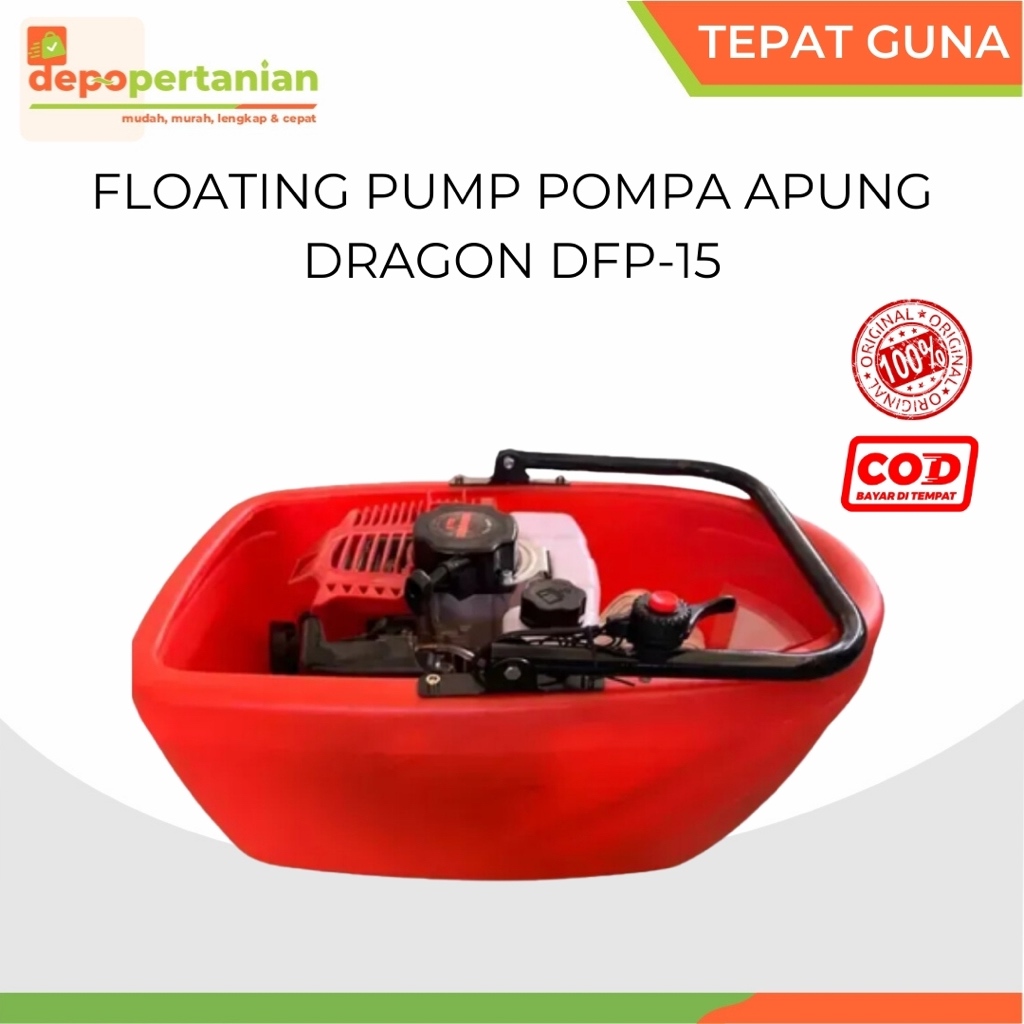 Depo Pertanian - Floating Pump Mesin Pompa Air Apung Dragon DFP-15 4 Tak Alat Semprot Bawang Merah