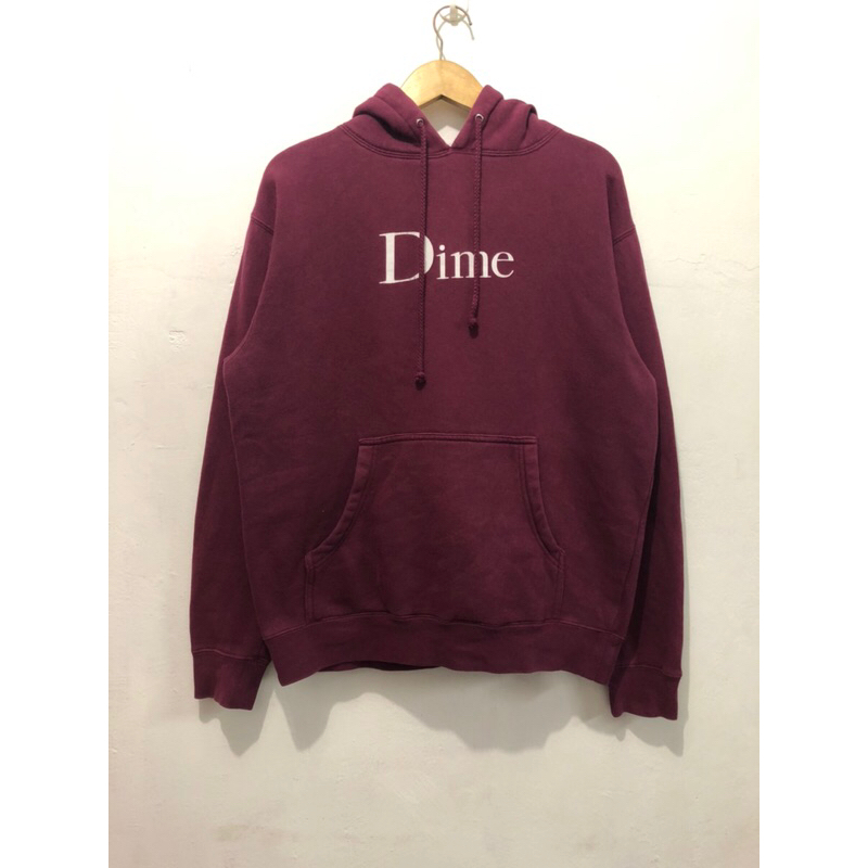 DIME CLASSIC LOGO HOODIE MAROON