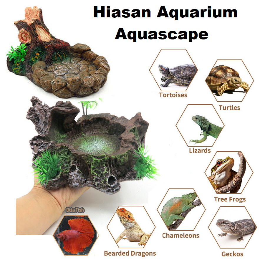 Tangki Reptil Moss Imitasi Hiasan Aquarium Aquascape Hias Platfom Reptil Lansekap Aksesoris Accessor