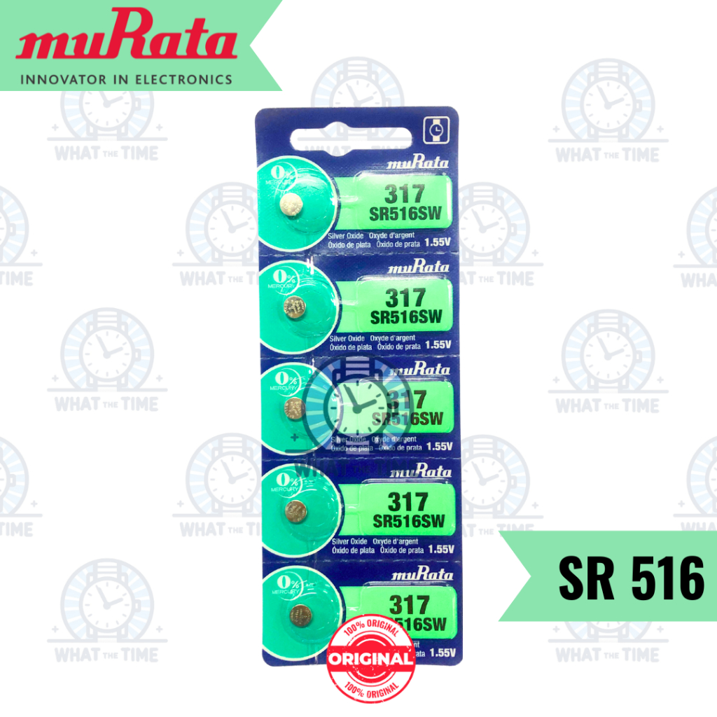WTT Baterai Murata SR516SW 317 Original Battery Koin Batu Batre Kancing SR 516 SR516 Sony Jam Tangan