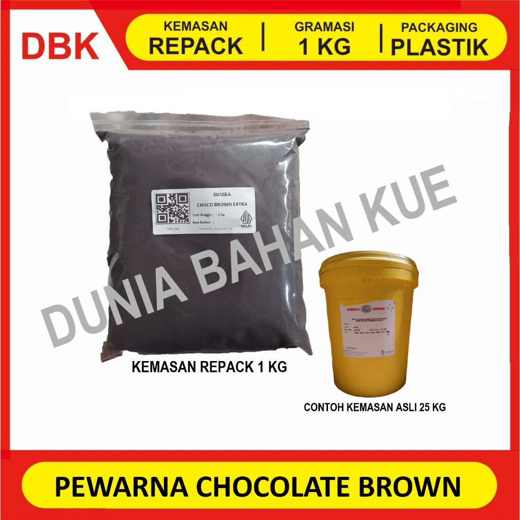 

PEWARNA MAKANAN FOOD GRADE CHOCOLATE BROWN / COKLAT || 1 KG