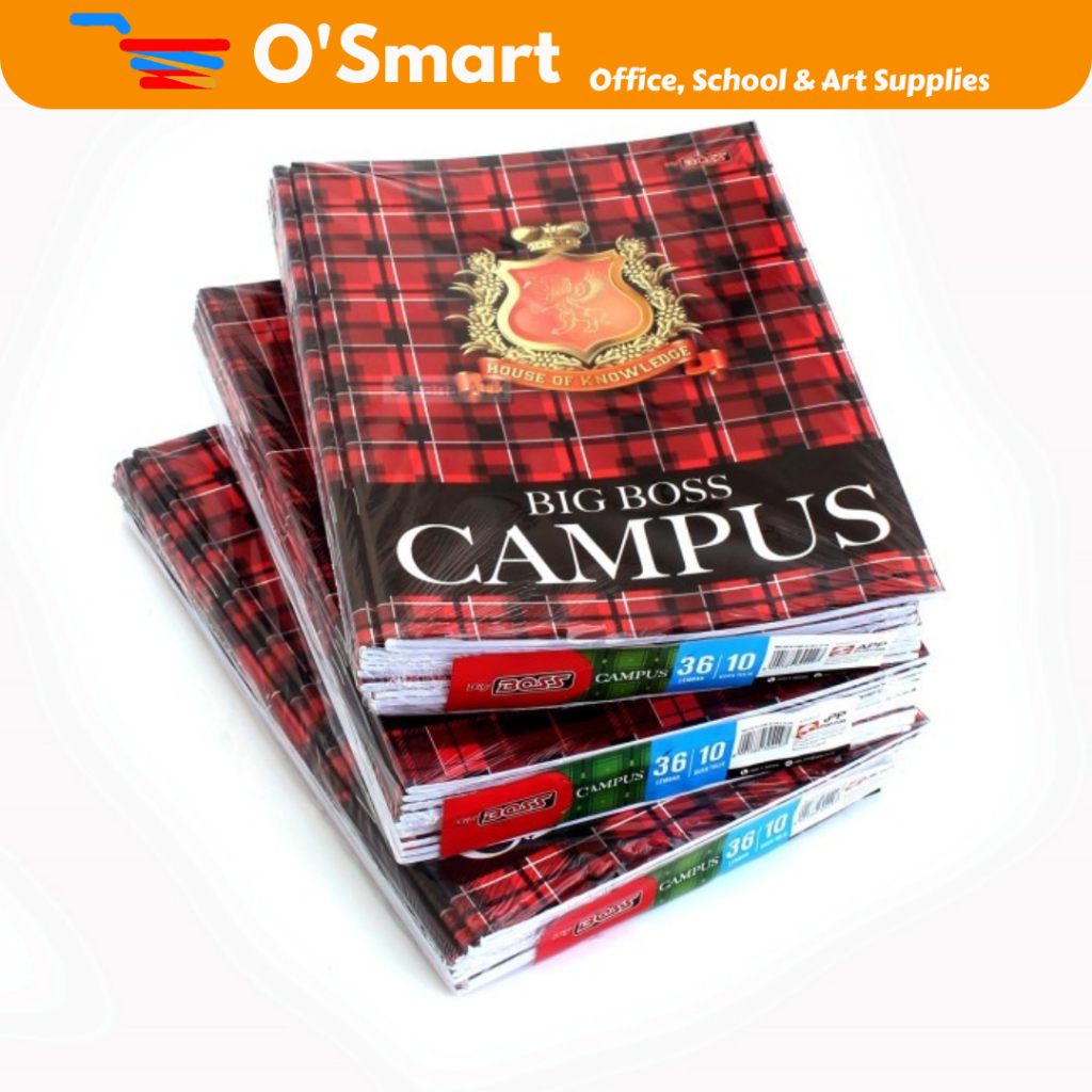 

BIG BOSS Buku Tulis Ukuran Boxy Isi 36 Lembar (1 Pack isi 10 Pcs)