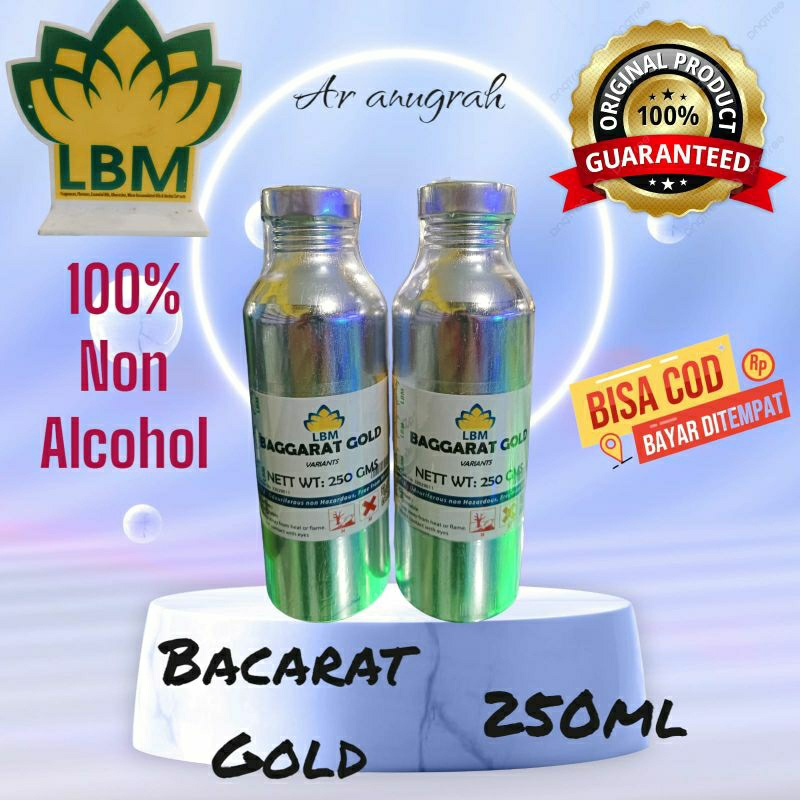 BIBIT PARFUM BACARAT GOLD 250ML SEGEL NON ALCOHOL