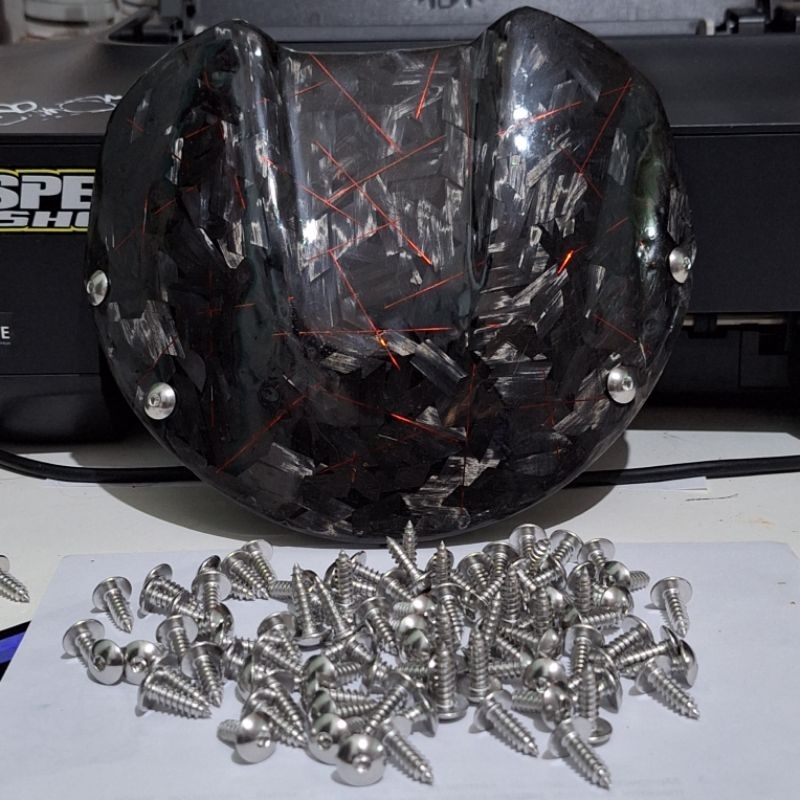 BAUT VISOR 125Z F1ZR FIZR STAINLESS ANTI KARAT