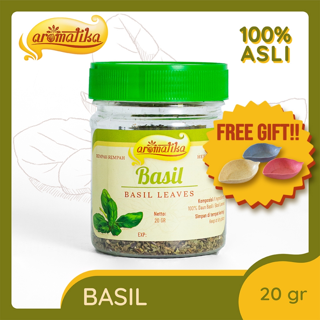 

[Gratis Tempat Sambal Cantik] Basil Aromatika (100% asli): Bubuk Basil Wangi dan Kaya Rasa