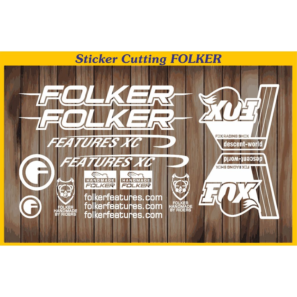 cutting stiker sepeda folker sticker sepeda mtb bikes