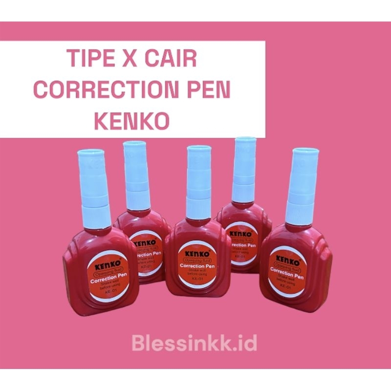 

(12PCS) TIPE X KENKO / TIPE X CAIR / CORRECTION PEN KENKO KE 01/ KE-823