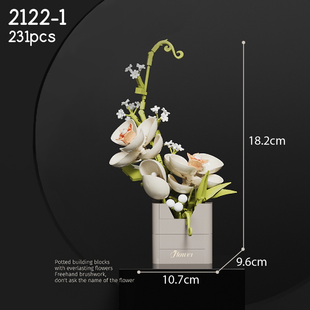 Brickers - Flower Block Balody Puzzle Bricks