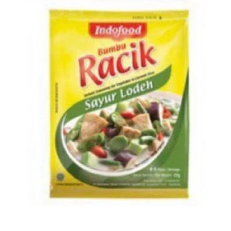 

racik bumbu instan sayur lodeh 1 renceng isi 10pcs