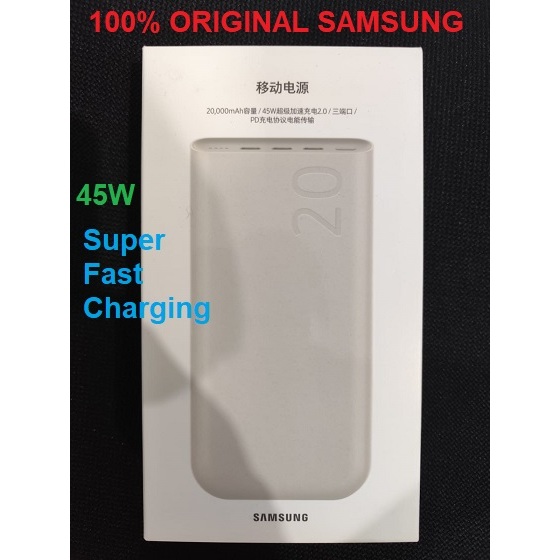 Powerbank 20000mAh 45W Super Fast Charging 2.0 Original