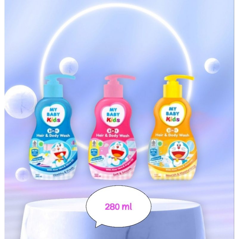 My Baby Kids Hair & Body Wash Pump 280ml - Sabun dan Shampoo Anak
