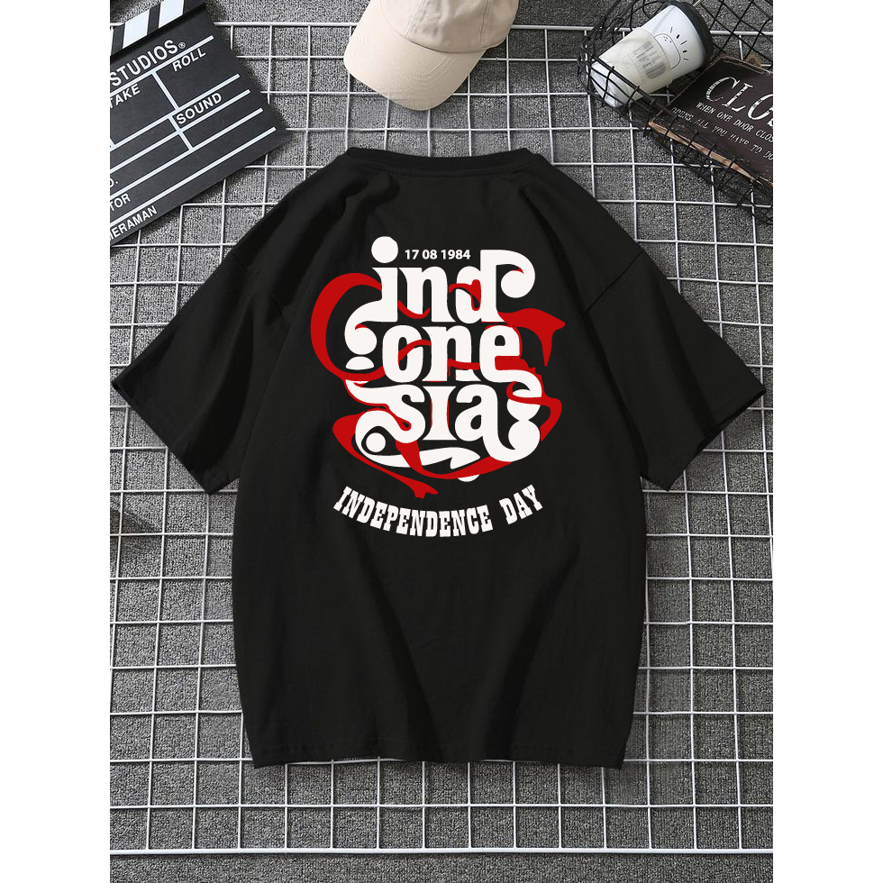 T-SHIRT 17 AGUSTUS 79 DEWASA UNISEX KAOS OBLONG 17 AGUSTUS
