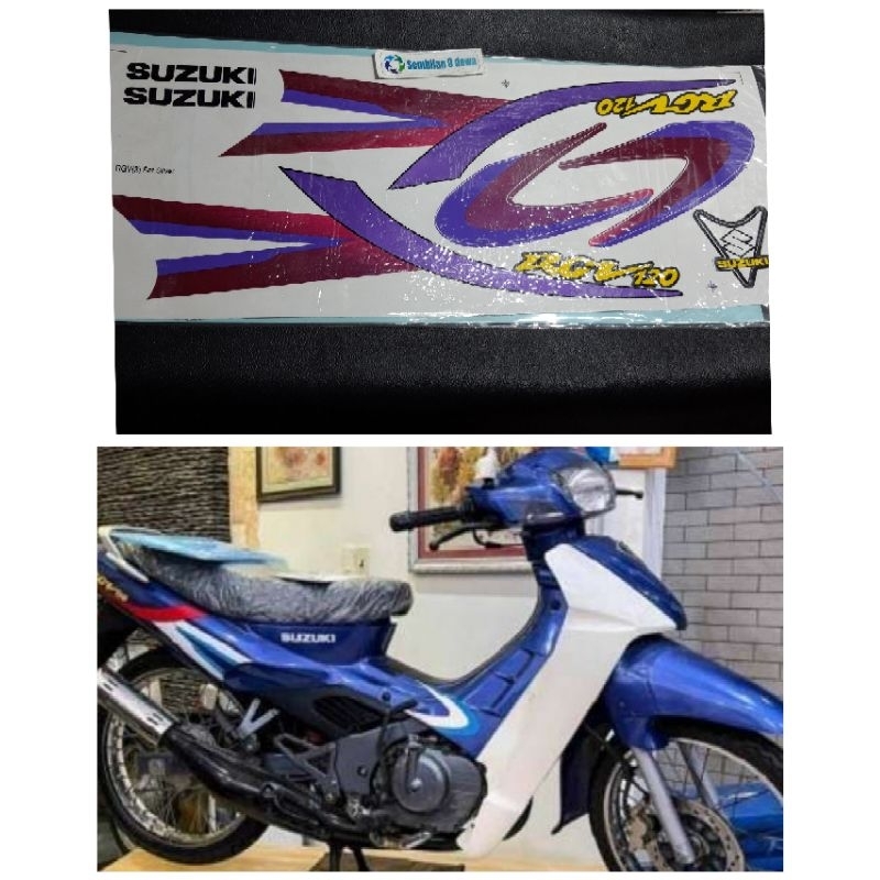 stiker striping list body bodi rgv120 satria 2 tak lumba produk malaysia