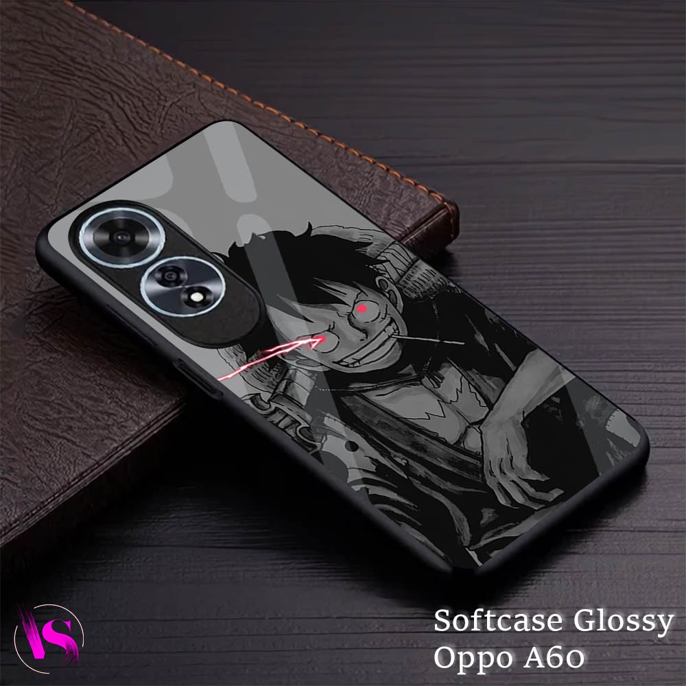 Softcase Glossy OPPO A60  | Case Oppo |VN15| Kesing Hp Oppo Silikon Kilau Kaca Pelindung Karet Silic