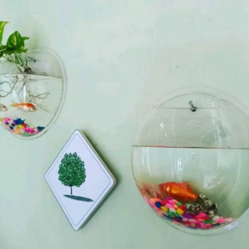 HJ6 Hiasan Dinding Diameter 165cm Kecil  Vas Bunga