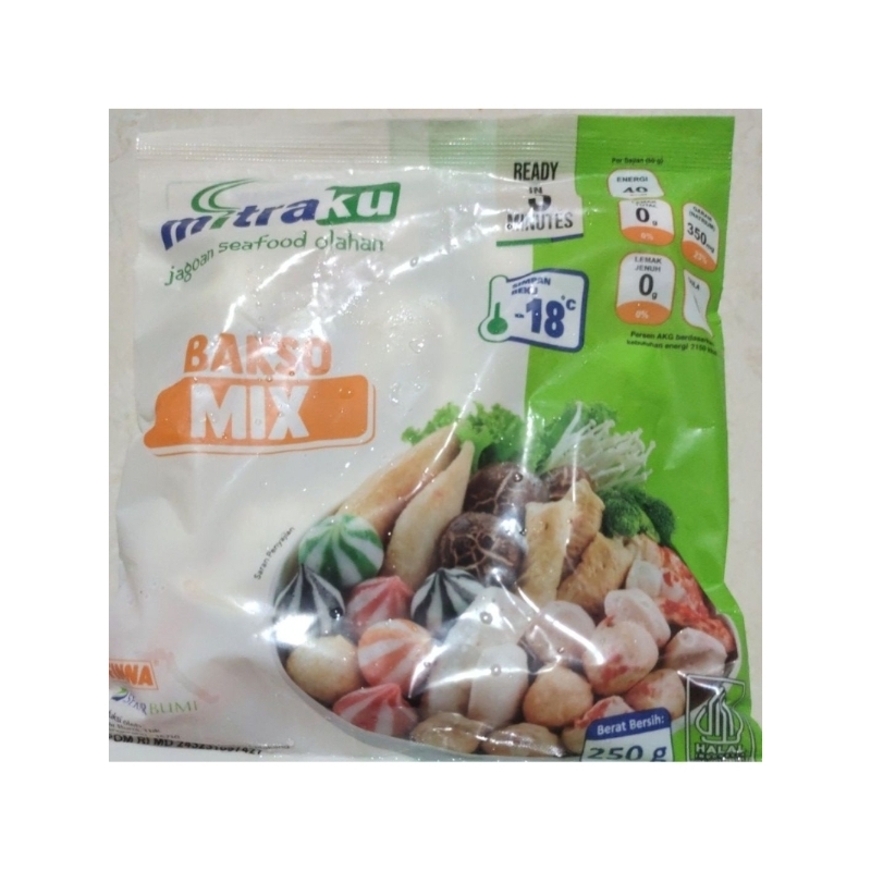 

Bakso mix seafood olahan mitraku 250g