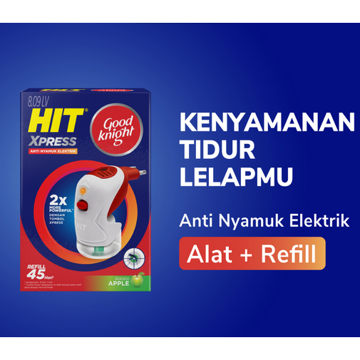 Hit Good Knight Xpress Set - Obat Nyamuk Elektrik HIT GOOD KNIGHT REFILL 35ML